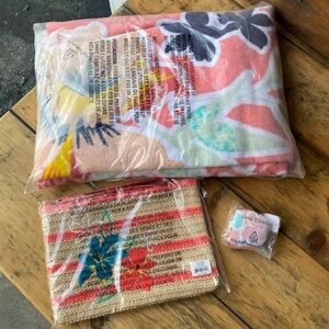 Vera Bradley Beach Towel & Wristlet